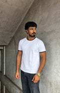 RINGER TEES -  WHITE