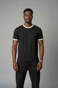 RINGER TEES - BLACK