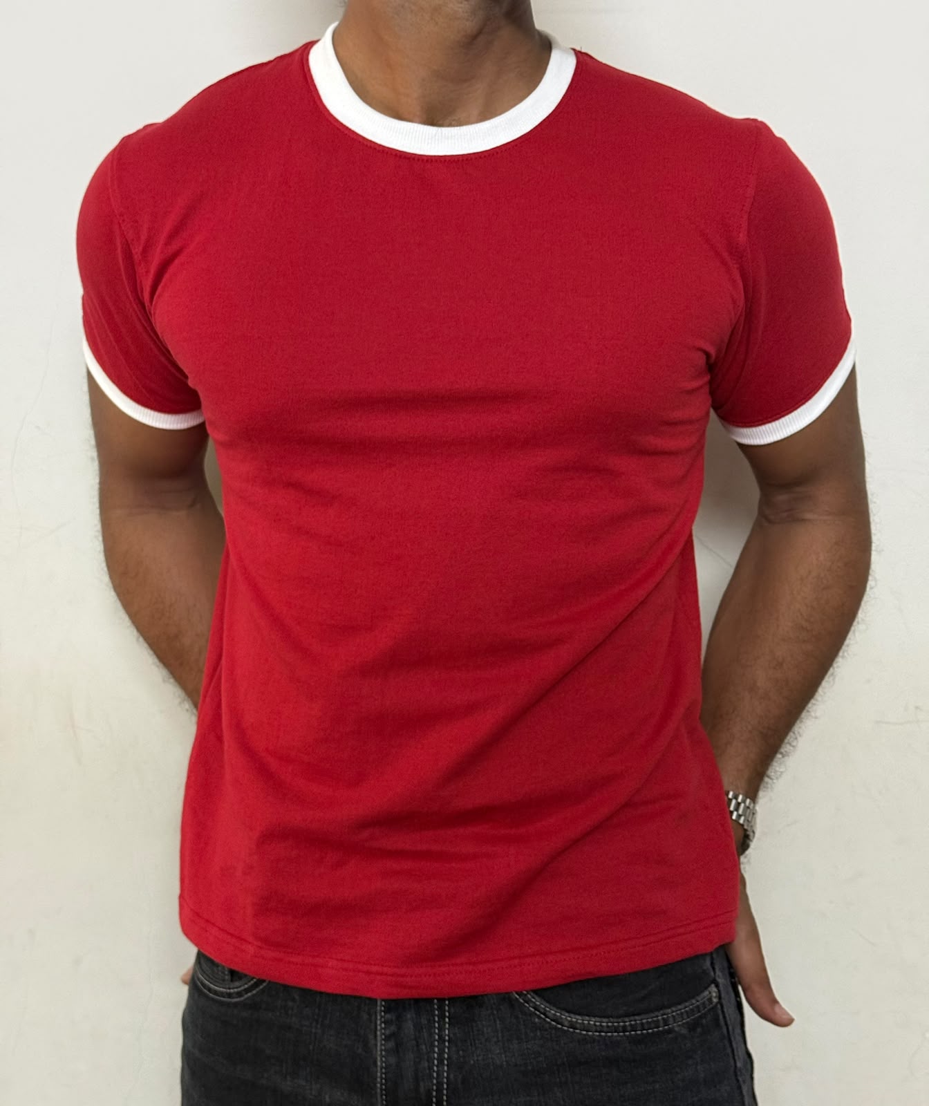 RINGER TEES -  RED